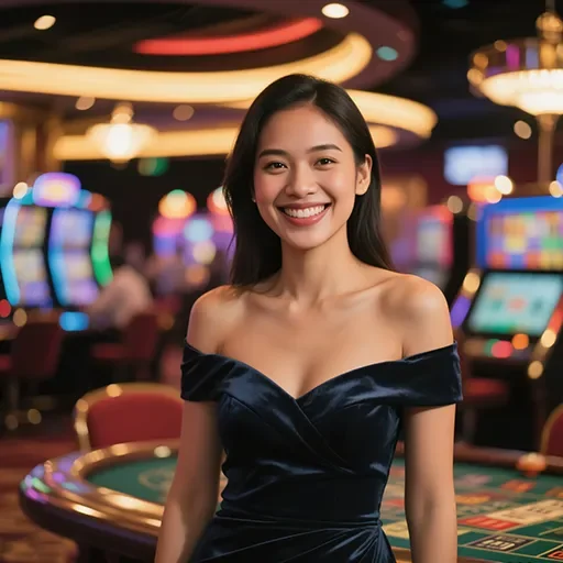 777bar casino gaming woman